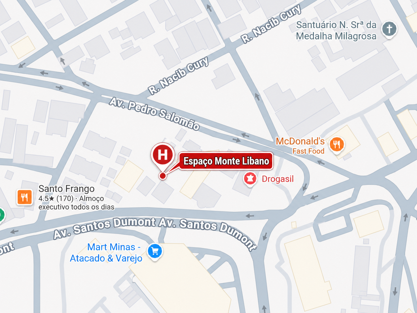 Mapa da localização estratégica